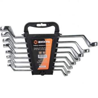 Набор накидных ключей ВИХРЬ 8 шт Набор накидных ключей ВИХРЬ 8 шт